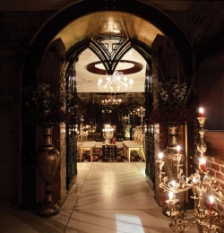 Chandelier installed