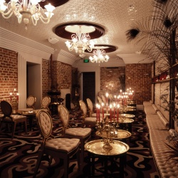 Chandelier installed