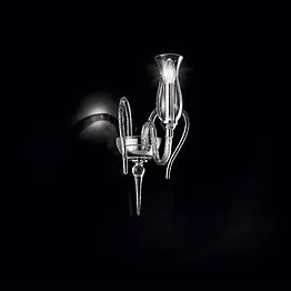 Crystal sconce at one light