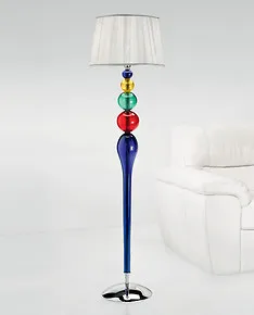 Multi colored floor standing light